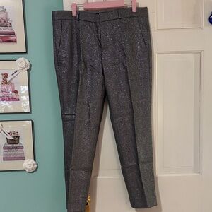Women’s Banana Republic Avery Lined Metallic Gray/Silver Pants.  Size 10.